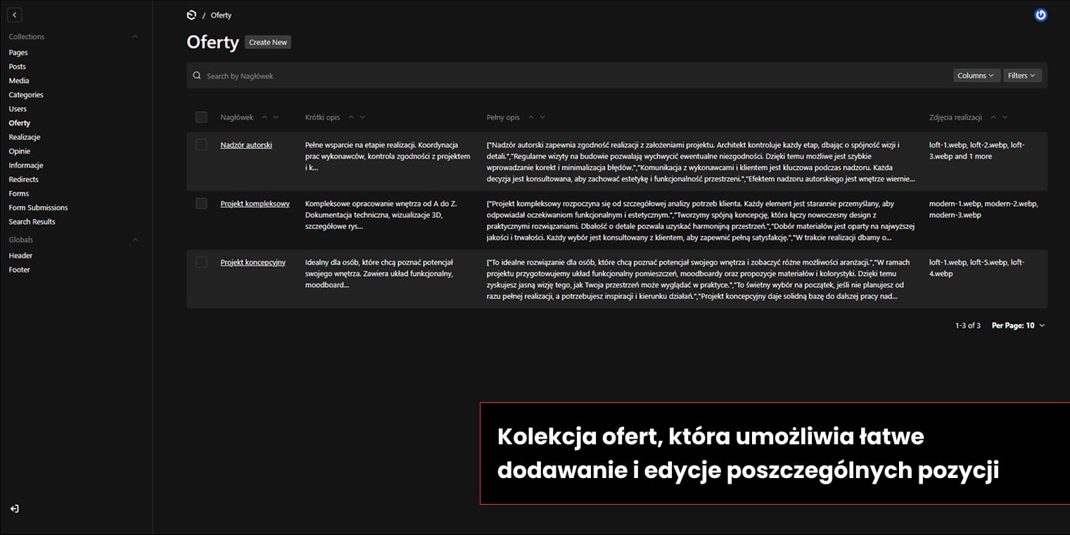 Strona dla projektanta wnętrz