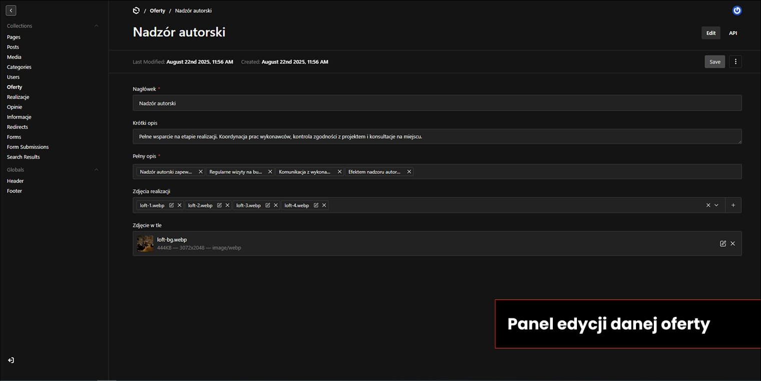 Strona dla projektanta wnętrz